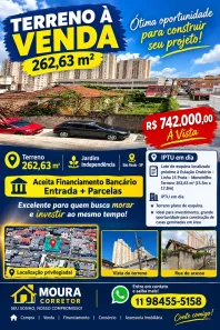 Lote/Terreno à venda, 262m² no Jardim Independência, São Paulo