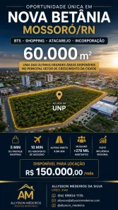 Lote/Terreno para alugar, 60000m² no Nova Betânia, Mossoró