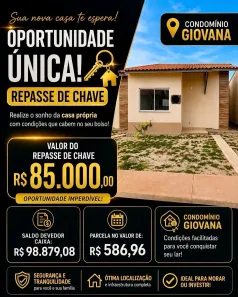 Casa de Condomínio com 2 Quartos à venda, 53m² no Vila Roseana Sarney, Paço do Lumiar