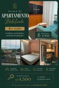Apartamento com 2 Quartos para alugar, 66m² no Dom Pedro I, Manaus
