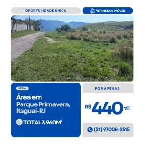 Lote/Terreno à venda, 3960m² no Parque Primavera, Itaguaí