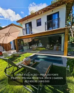 Casa de Condomínio com 3 Quartos para venda ou aluguel, 110m² no , Mata de São João