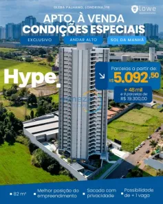 Apartamento com 3 Quartos à venda, 82m² no Gleba Fazenda Palhano, Londrina