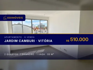Apartamento com 2 Quartos à venda, 55m² no Jardim Camburi, Vitória