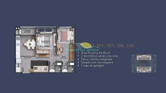 Apartamento com 1 Quarto à venda, 65m² no Ribeirão da Ilha, Florianópolis