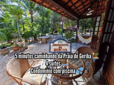 Casa de Condomínio com 4 Quartos para alugar, 150m² no Campo de Pouso, Armação dos Búzios