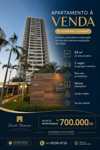 Apartamento com 3 Quartos à venda, 92m² no Goiabeira, Cuiabá
