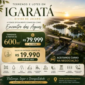 Lote/Terreno à venda, 600m² no Centro, Igaratá