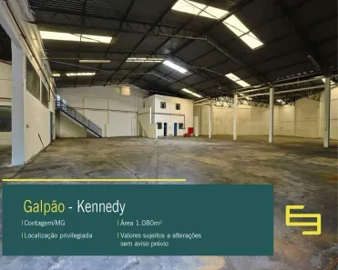 Galpão/Depósito/Armazém para alugar, 1080m² no Kennedy, Contagem