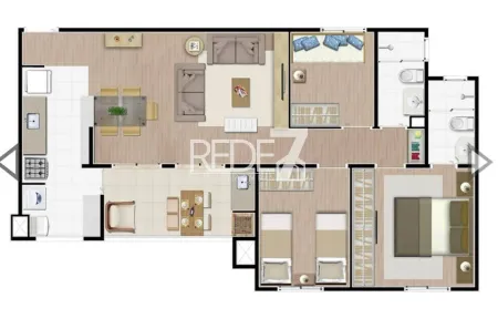 Apartamento com 3 Quartos à venda, 76m² no Jardim São Vicente, Campinas