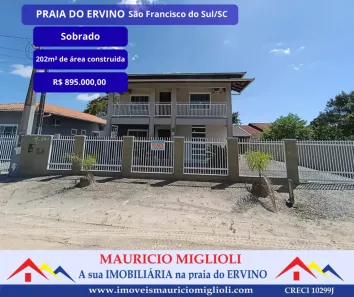 Casa com 4 Quartos à venda, 200m² no Praia do Ervino, São Francisco do Sul
