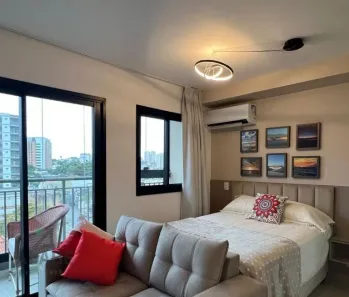 Apartamento com 1 Quarto para alugar, 25m² no Indianópolis, São Paulo