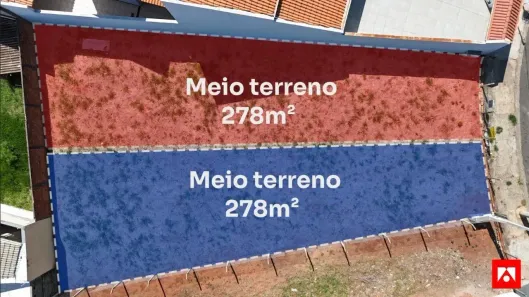 Lote/Terreno à venda, 278m² no Parque Residencial Jaguari, Americana