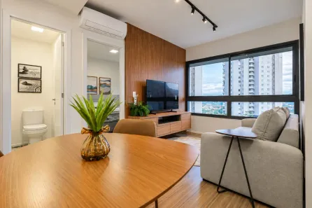 Apartamento com 1 Quarto para alugar, 56m² no Vila da Serra, Nova Lima