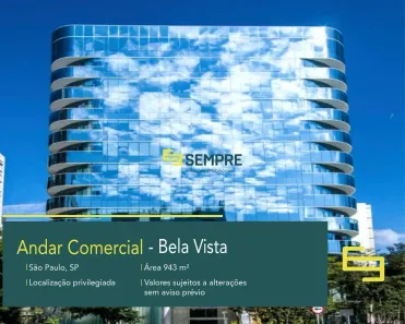 Imóvel Comercial à venda, 943m² no Bela Vista, São Paulo