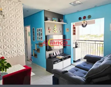 Apartamento com 3 Quartos à venda, 57m² no Cocaia, Guarulhos