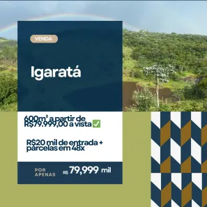 Lote/Terreno à venda, 600m² no Centro, Igaratá