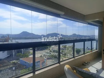 Apartamento com 2 Quartos para alugar, 65m² no Ponta da Praia, Santos