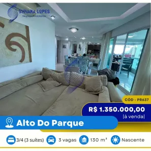 Apartamento com 3 Quartos à venda, 130m² no Pituba, Salvador