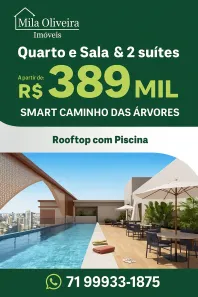 Apartamento com 1 Quarto à venda, 31m² no Caminho das Árvores, Salvador