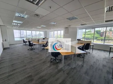 Sala Comercial para alugar, 408m² no Cidade Monções, São Paulo