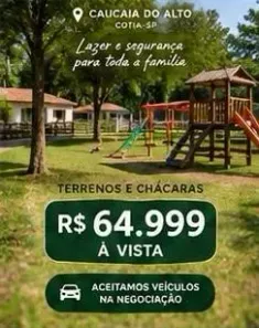 Lote/Terreno à venda, 500m² no Altos de Caucaia (Caucaia do Alto), Cotia