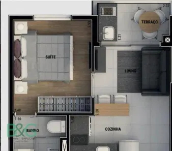 Apartamento com 1 Quarto à venda, 26m² no Água Fria, São Paulo