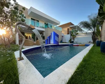 Casa de Condomínio com 4 Quartos à venda, 298m² no Alphaville (Abrantes), Camaçari