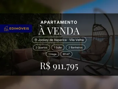 Apartamento com 2 Quartos à venda, 61m² no Jockey de Itaparica, Vila Velha