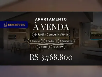 Apartamento com 4 Quartos à venda, 195m² no Jardim Camburi, Vitória