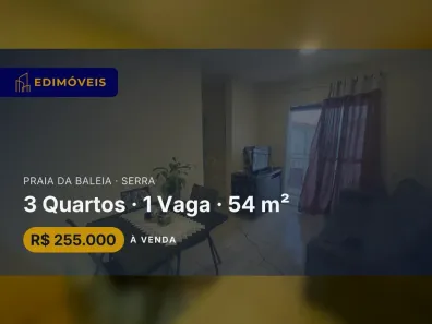 Apartamento com 3 Quartos à venda, 54m² no Praia da Baleia, Serra
