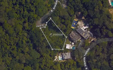Lote/Terreno à venda, 854m² no Itanhangá, Rio de Janeiro