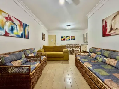 Apartamento com 2 Quartos para alugar, 61m² no Pitangueiras, Guarujá