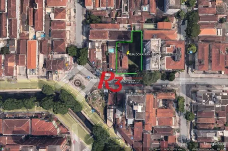 Lote/Terreno à venda, 1187m² no Marapé, Santos