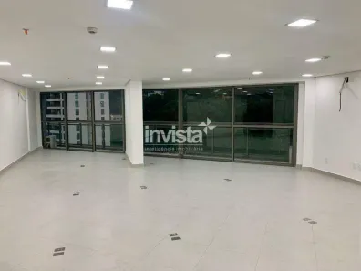 Sala Comercial para alugar, 112m² no Valongo, Santos