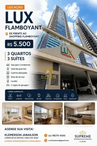 Apartamento com 3 Quartos para alugar, 77m² no Alto da Glória, Goiânia