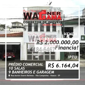 Prédio Comercial à venda, 332m² no Vila Campesina, Osasco