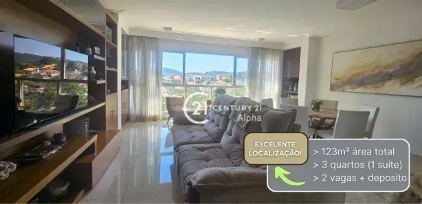 Apartamento com 3 Quartos à venda, 123m² no Sítio Tamboré Alphaville, Barueri