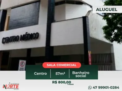 Sala Comercial para alugar, 57m² no Centro, Joinville