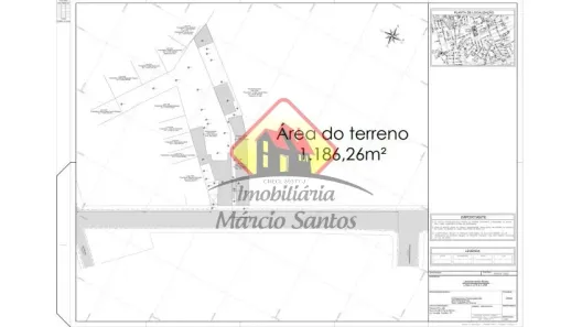 Lote/Terreno à venda, 1186m² no Centro, Taubaté