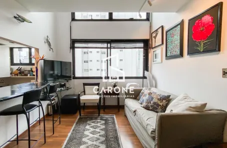 Apartamento com 1 Quarto para alugar, 60m² no Itaim Bibi, São Paulo