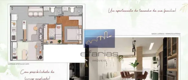Apartamento com 1 Quarto à venda, 35m² no Chácara Seis de Outubro, São Paulo