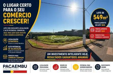 à venda, 555m² no Loteamento Bem Viver Arapongas, Arapongas