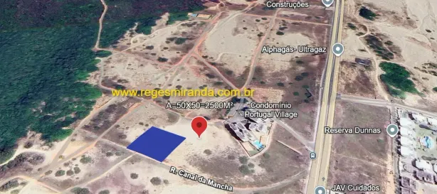 Lote/Terreno à venda, 2500m² no Porto das Dunas, Aquiraz