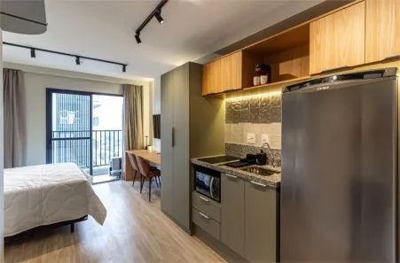 Apartamento com 1 Quarto para venda ou aluguel, 28m² no Pinheiros, São Paulo
