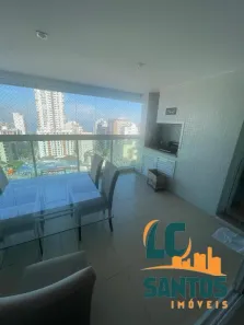 Apartamento com 3 Quartos para alugar, 130m² no Boqueirão, Santos
