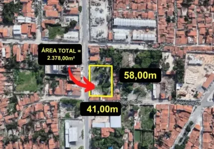 Lote/Terreno à venda, 2378m² no Lagoa Redonda, Fortaleza
