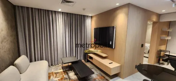 Flat com 1 Quarto à venda, 44m² no Centro, Santo André