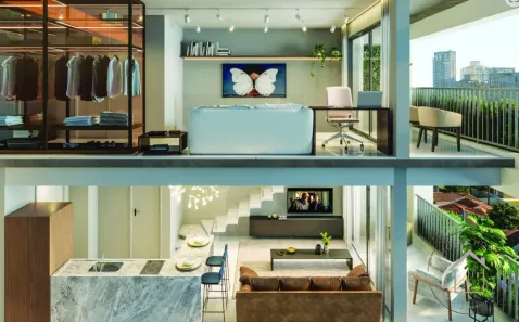 Apartamento com 1 Quarto à venda, 51m² no Moema, São Paulo