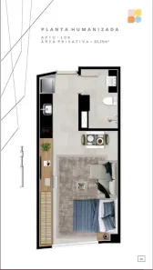 Apartamento com 1 Quarto à venda, 35m² no Centro, Rio de Janeiro